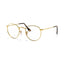 Armação graduada Ray-Ban RB3447V Round Metal Optics Arista Dourado