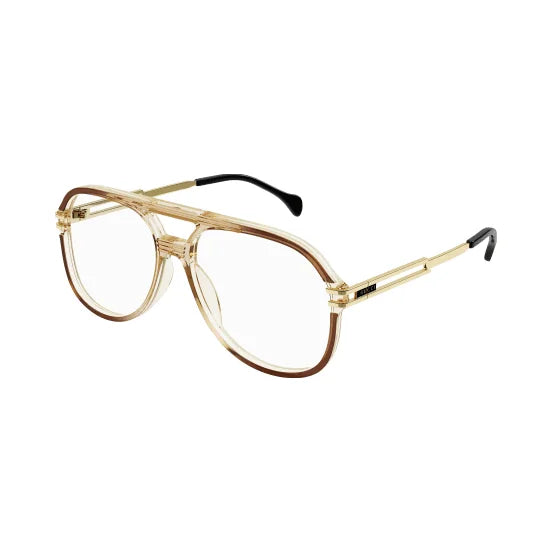 Armação graduada Gucci GG1106O Castanho Dourado Imagem principal do produto