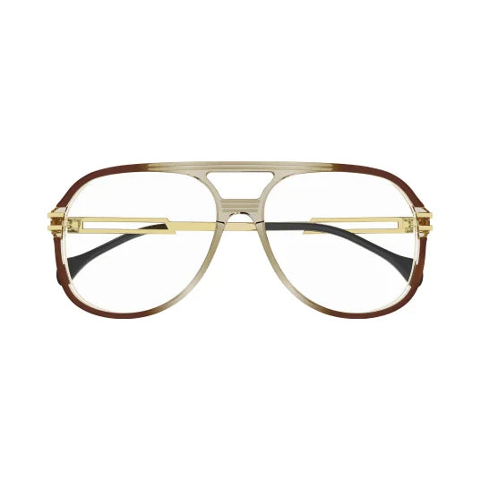 Armação graduada Gucci GG1106O Castanho Dourado