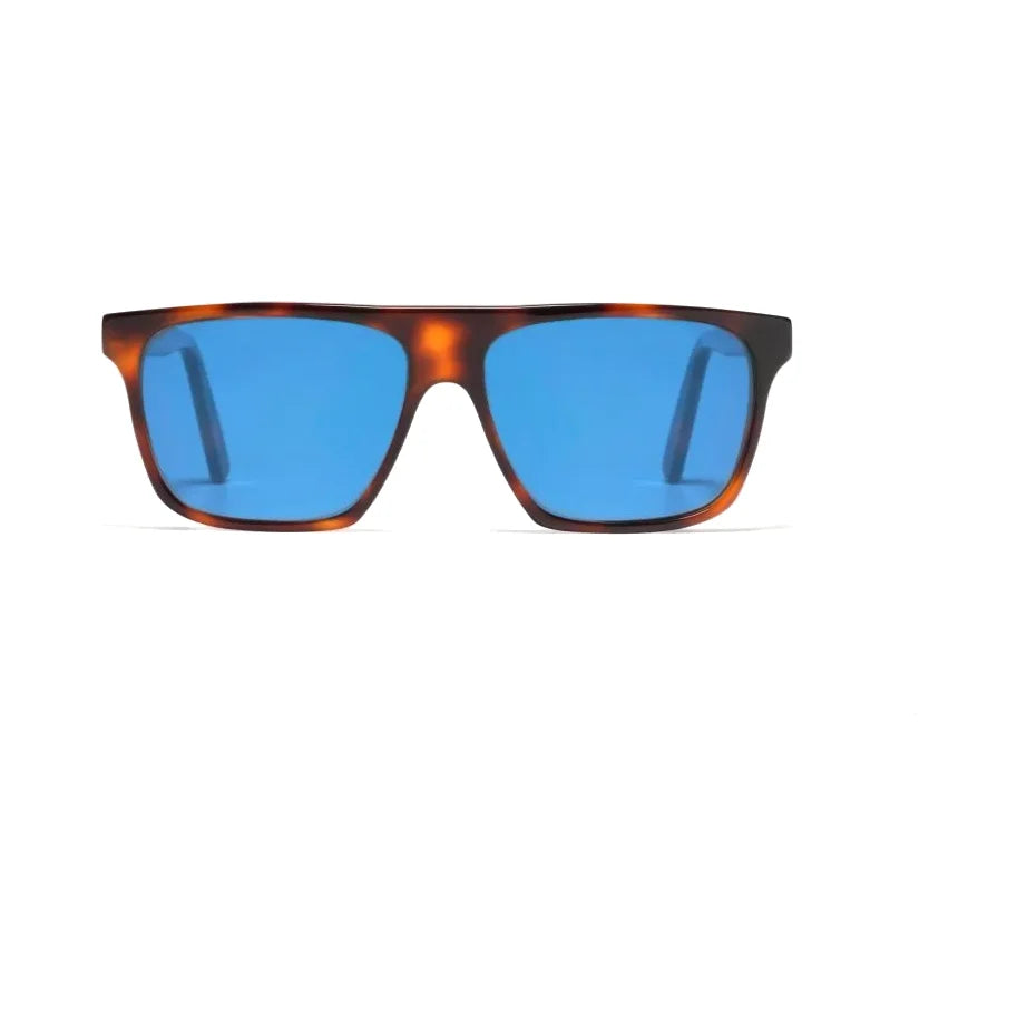 Óculos de sol L.G.R LUANDA HAVANA MACULATO 39 BLUE HD (INTERN FLEX) Imagem principal do produto