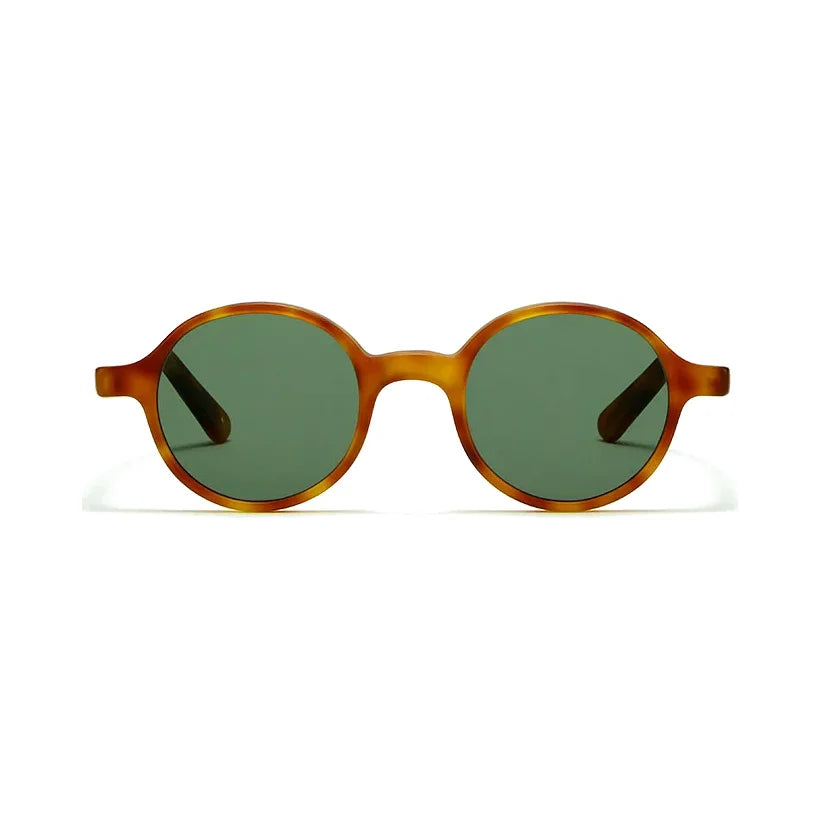 Óculos de sol L.G.R REUNION FLAP BROWN HAVANA CHIARO 02 FLAT GREEN G15 48"