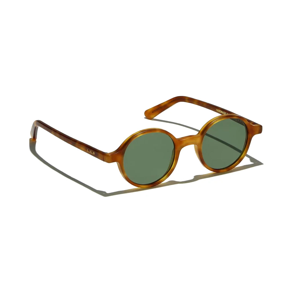 Óculos de sol L.G.R REUNION FLAP BROWN HAVANA CHIARO 02 FLAT GREEN G15 48"