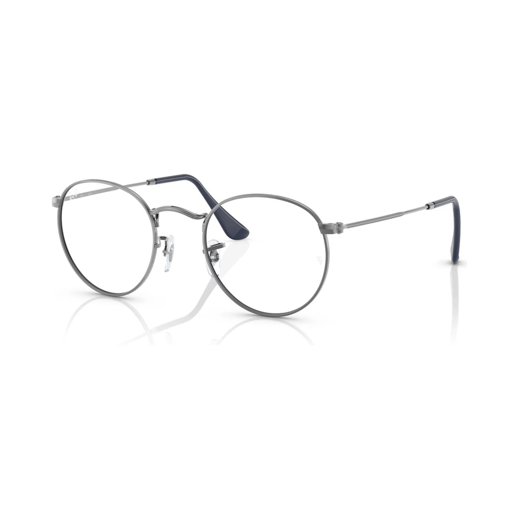 Armação graduada Ray-Ban RB3447V Round Metal Optics Cinzento-chumbo