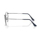 Armação graduada Ray-Ban RB3447V Round Metal Optics Cinzento-chumbo