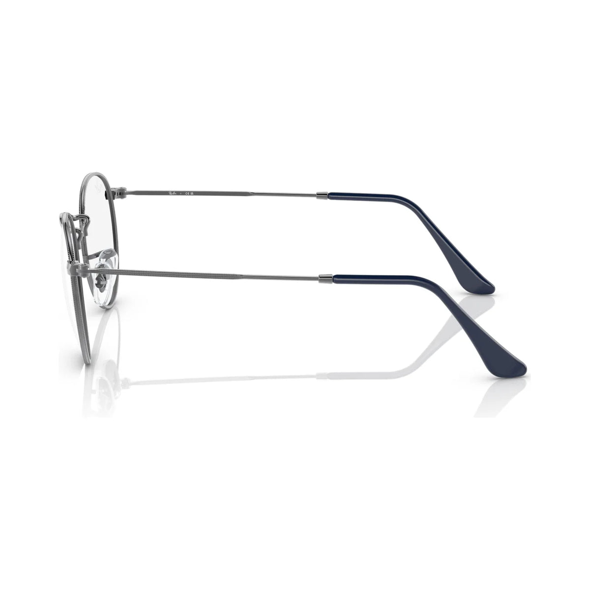 Armação graduada Ray-Ban RB3447V Round Metal Optics Cinzento-chumbo