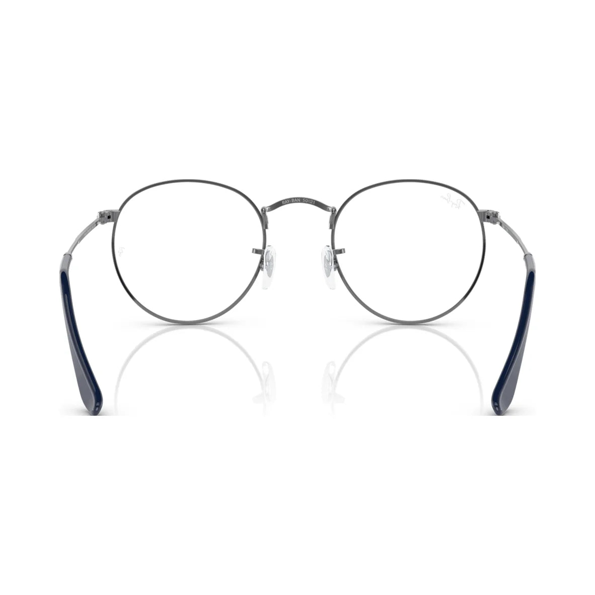Armação graduada Ray-Ban RB3447V Round Metal Optics Cinzento-chumbo