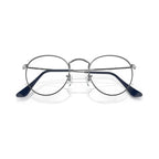 Armação graduada Ray-Ban RB3447V Round Metal Optics Cinzento-chumbo