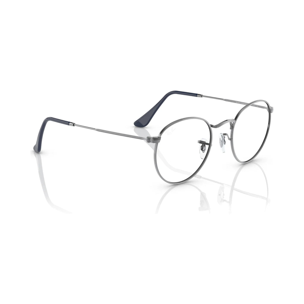 Armação graduada Ray-Ban RB3447V Round Metal Optics Cinzento-chumbo