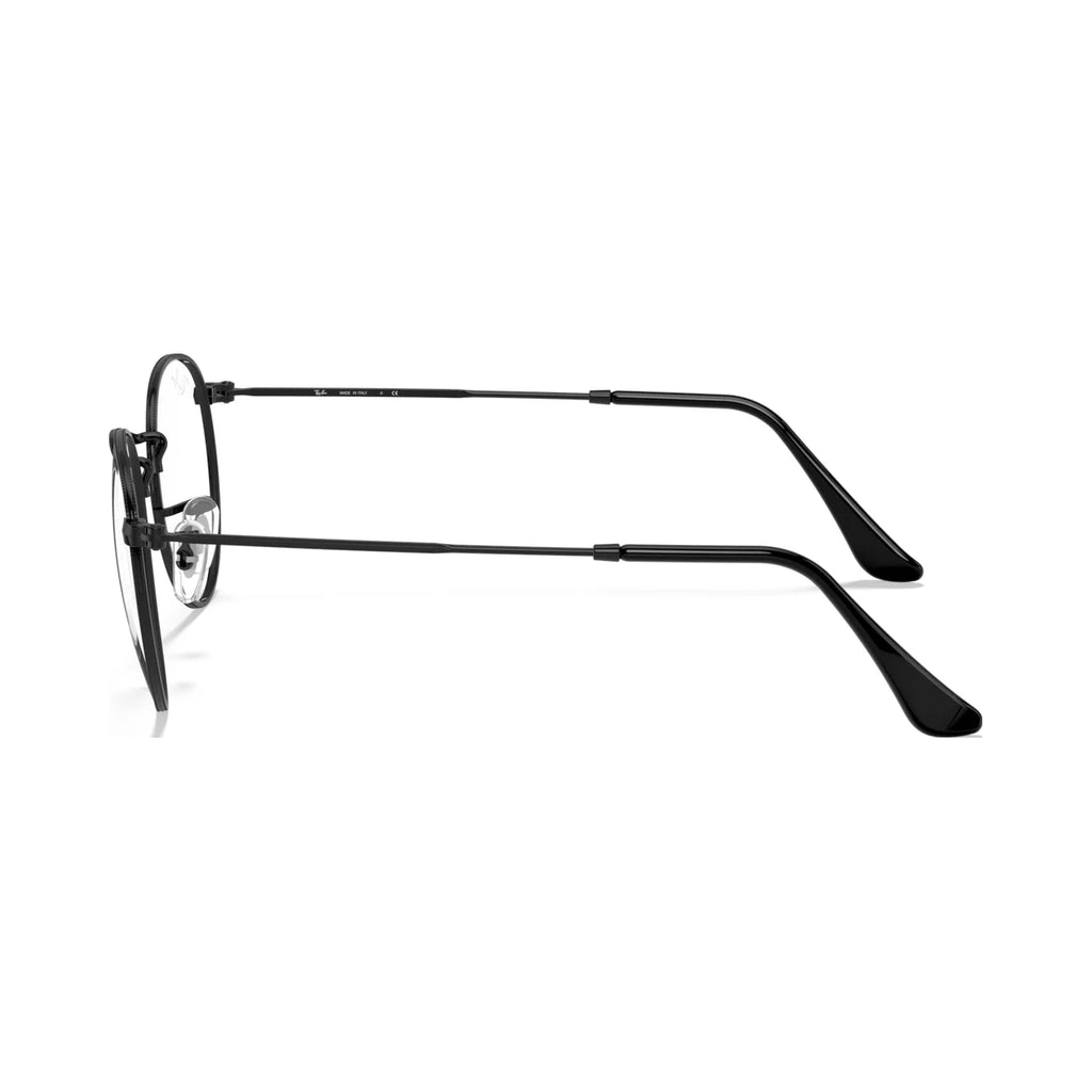 Armação graduada Ray-Ban RB3447V Round Metal Optics Preto