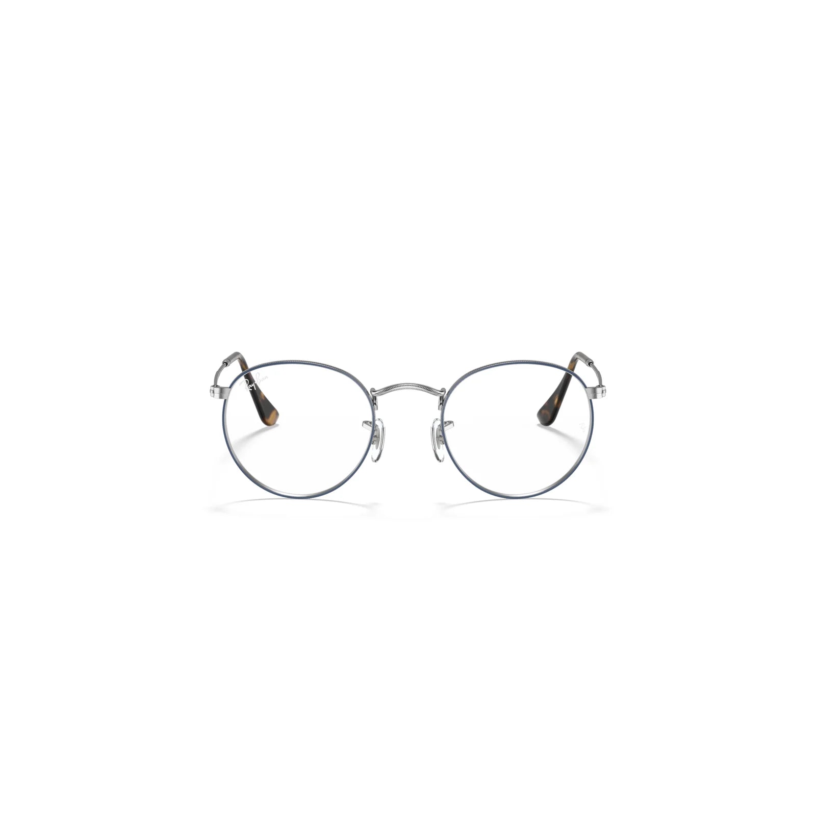 Ray-Ban RB3447V Round Metal Optics Azul sobre Prateado 50 Imagem secundária do produto