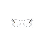 Armação graduada Ray-Ban RB3447V Round Metal Optics Azul sobre Prateado