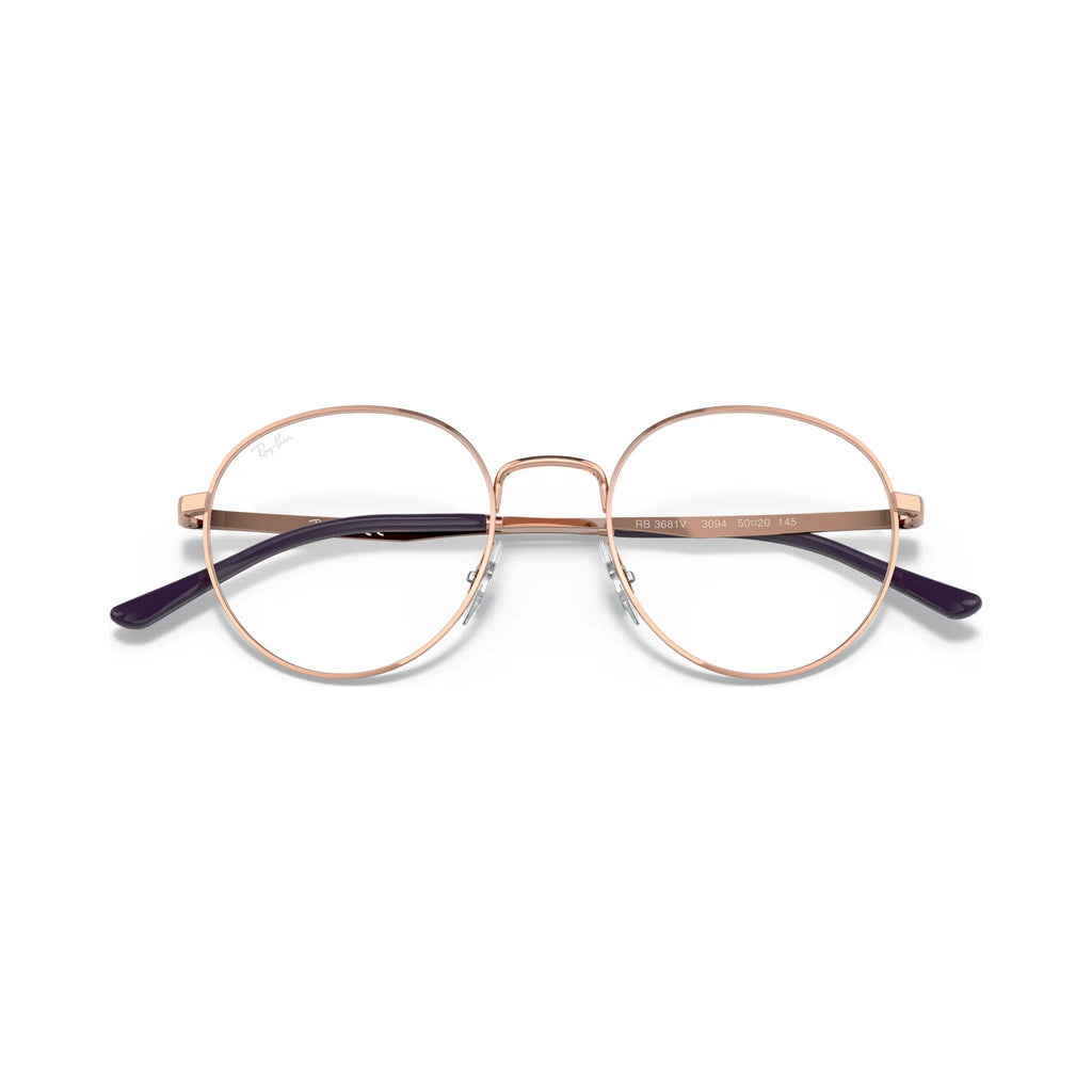 Armação graduada Ray-Ban RB3681V Ouro Rosa