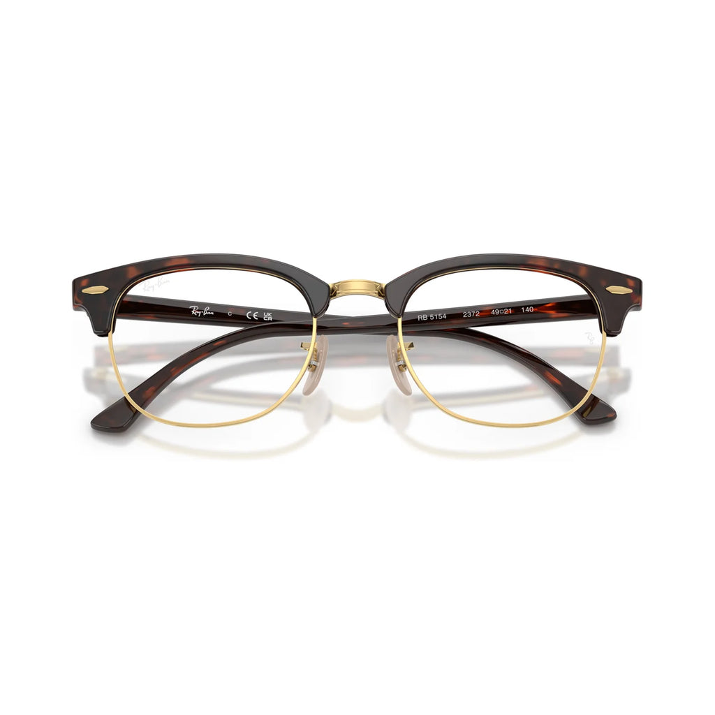 Armação graduada Ray-Ban RB5154 Clubmaster Optics Havana Vermelho