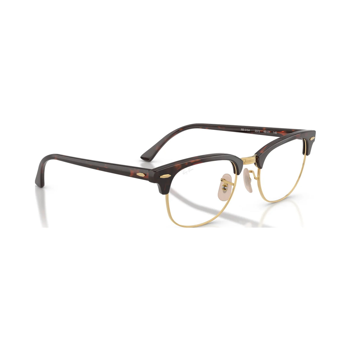 Armação graduada Ray-Ban RB5154 Clubmaster Optics Havana Vermelho