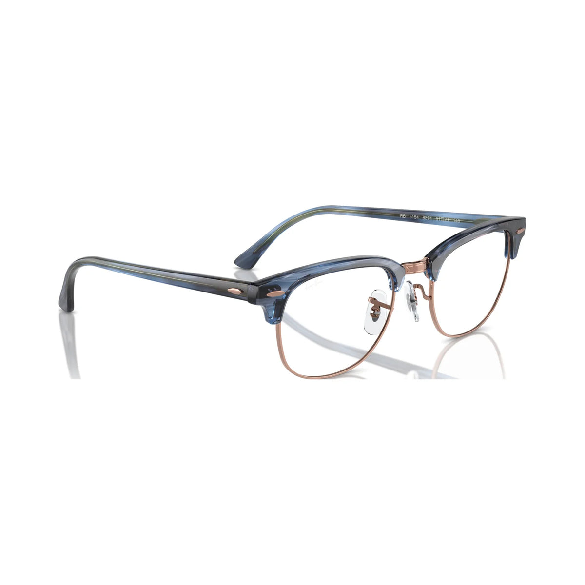 Armação graduada Ray-Ban RB5154 Clubmaster Optics Azul Listrado