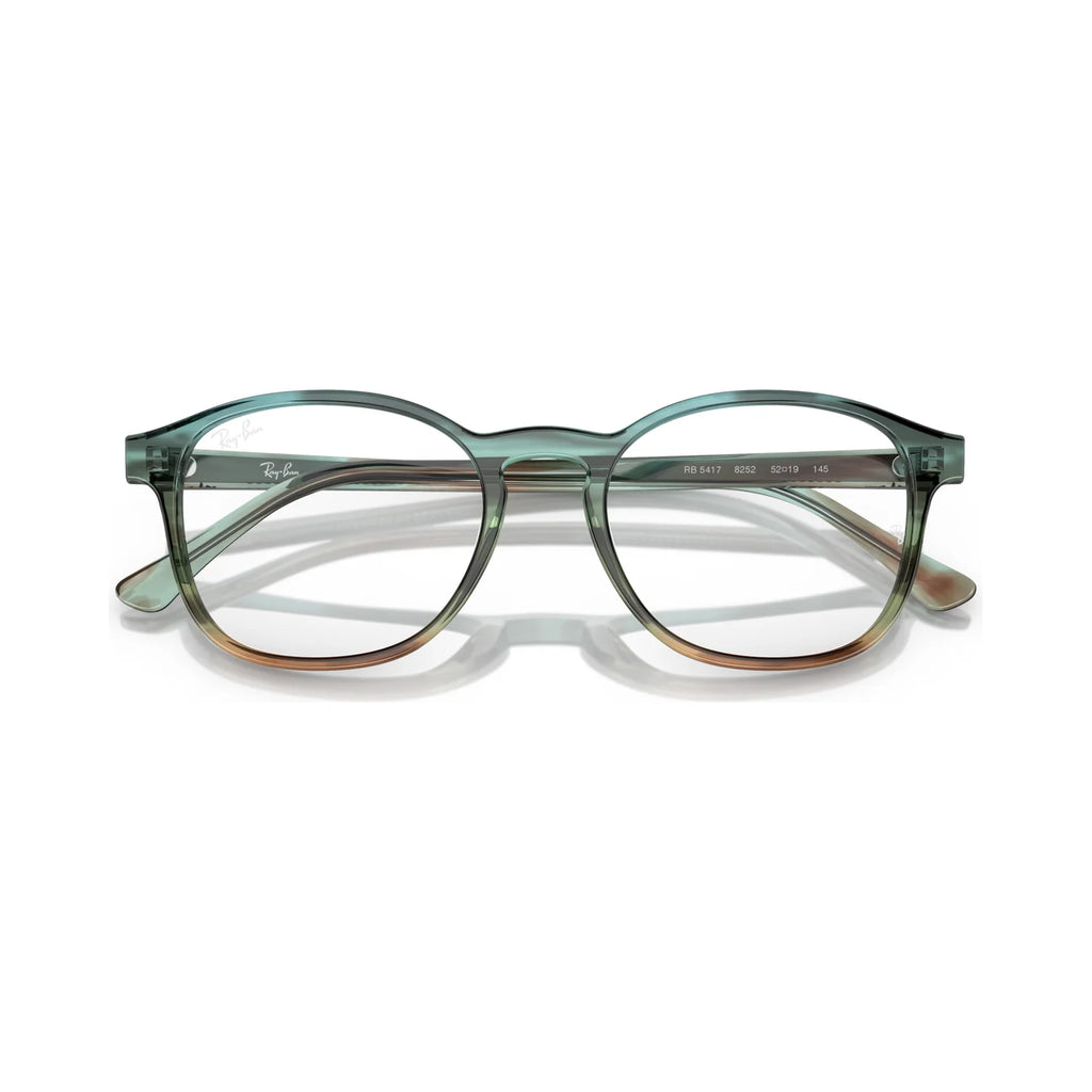 Armação graduada Ray-Ban RB5417 Listrado Azul & Verde