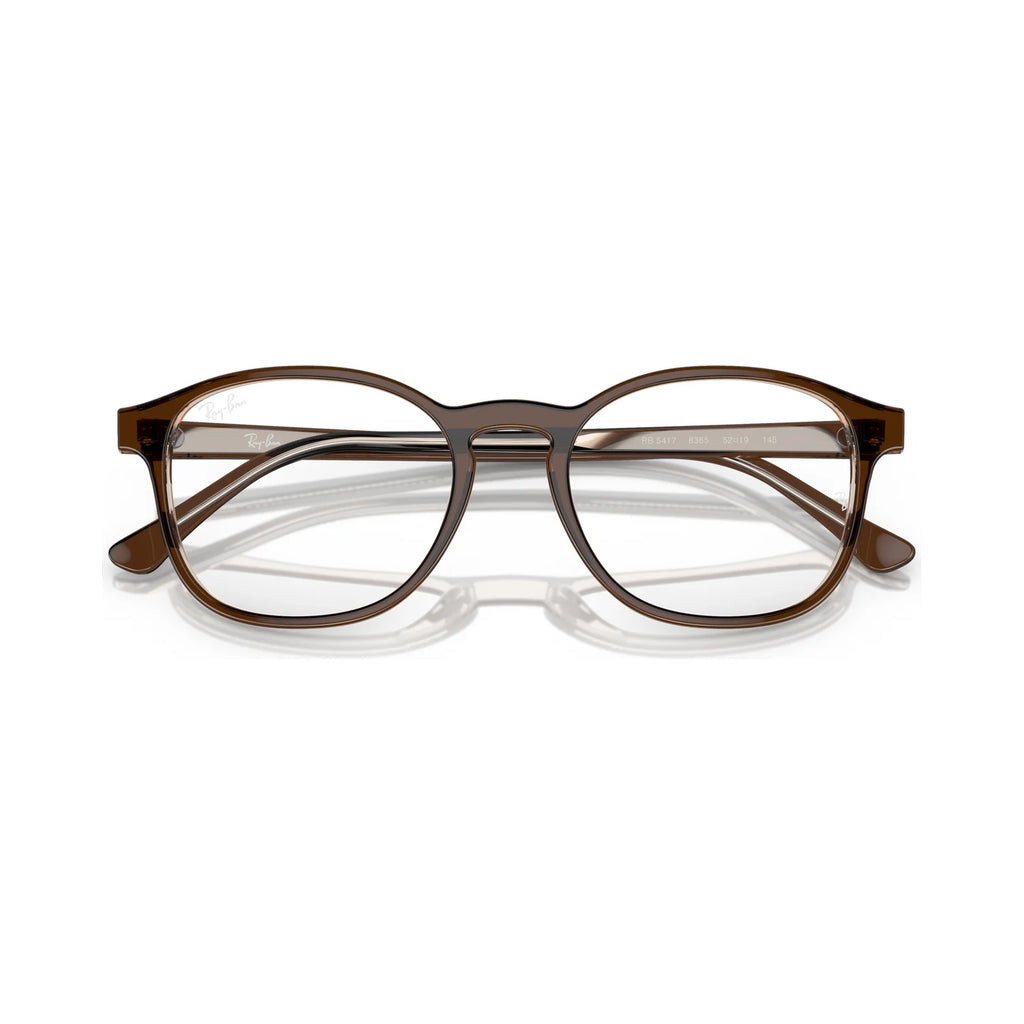 Armação graduada Ray-Ban RB5417 Castanho sobre Transparente Claro Castanho