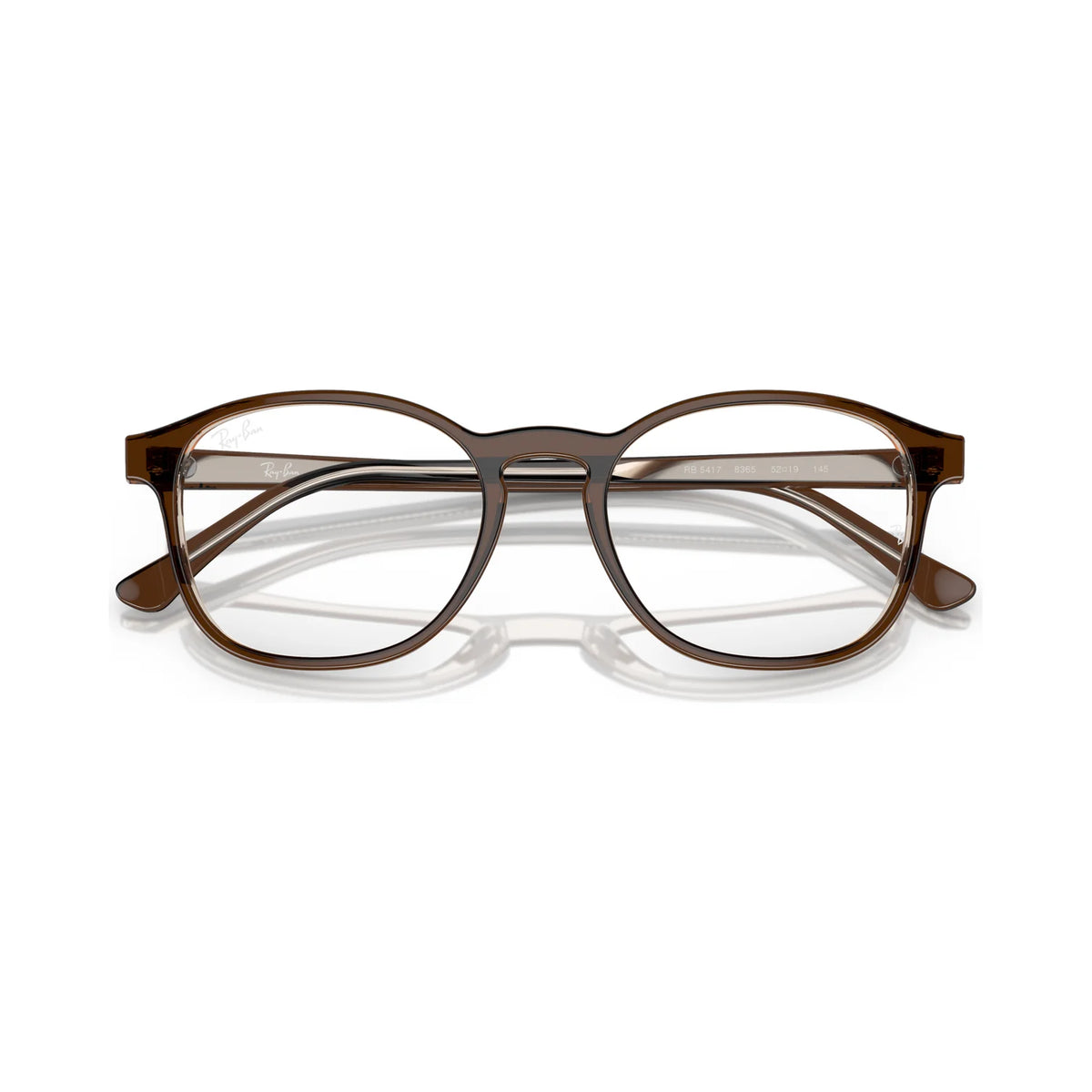 Armação graduada Ray-Ban RB5417 Castanho sobre Transparente Claro Castanho