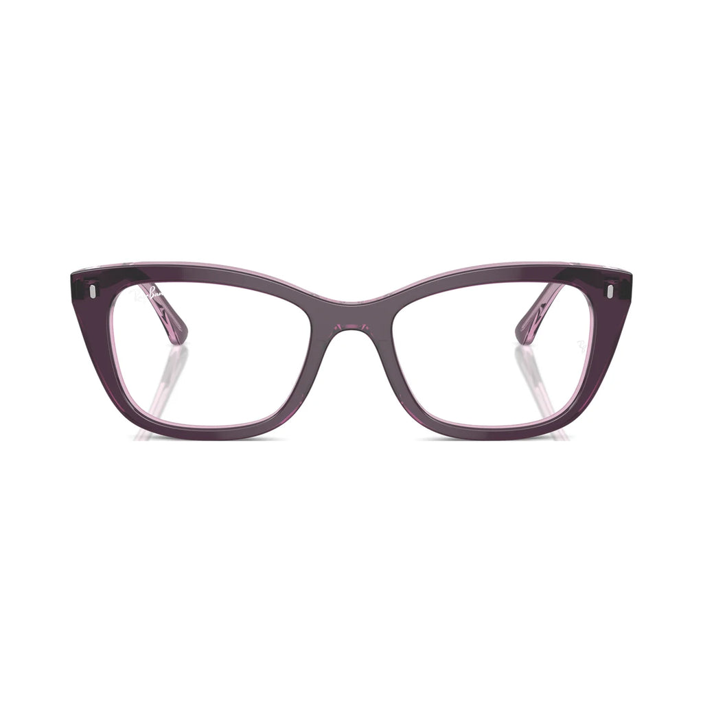Armação graduada Ray-Ban RB5433 Violeta sobre Rosa Transparente