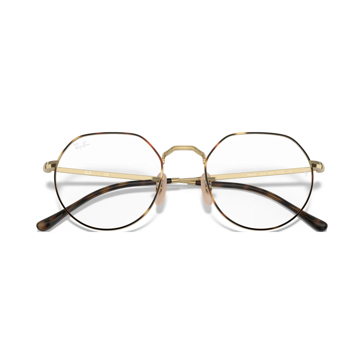 Armação graduada Ray-Ban RB6465 Havana sobre Dourado