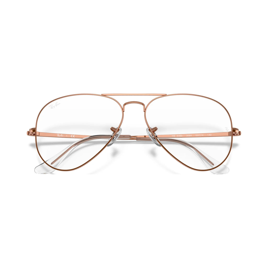 Armação graduada Ray-Ban RB6489 Ouro Rosa