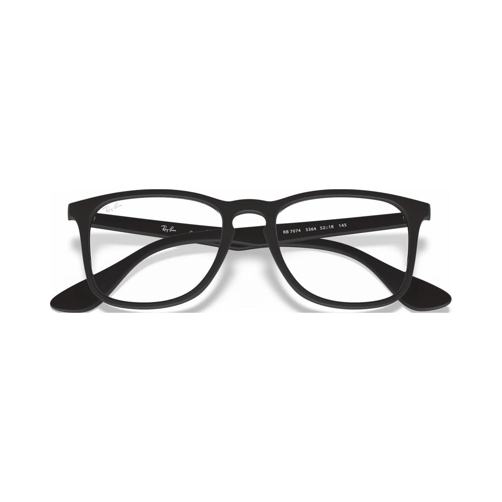 Armação graduada Ray-Ban RB7074 Preto Borracha