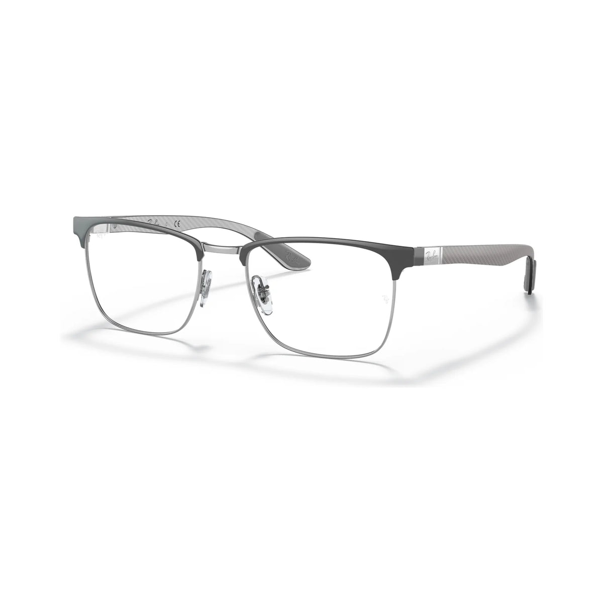 Armação graduada Ray-Ban RB8421 Cinzento sobre Prateado