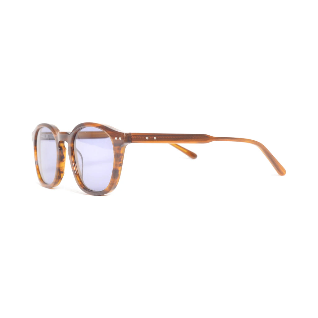 Óculos de sol Esmalte havana mel, lente lilás